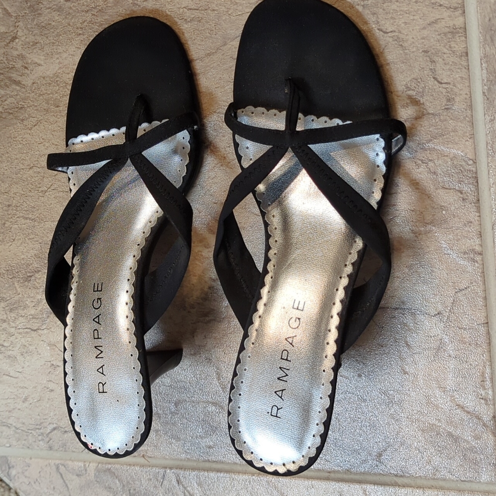 Like New Black Rampage Heels size 9